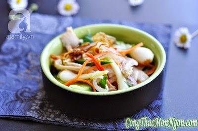 Bao tử trộn củ kiệu chua giòn ngon miệng