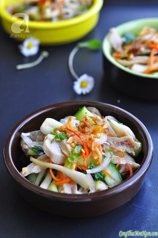 Bao tử trộn củ kiệu chua giòn ngon miệng