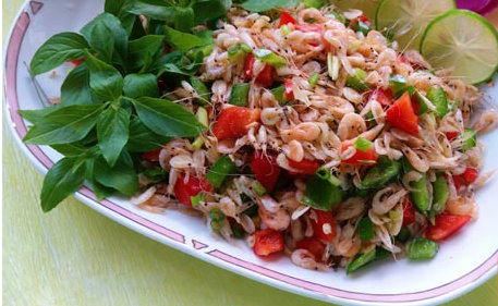 Dân dã, lạ miệng với nộm tép