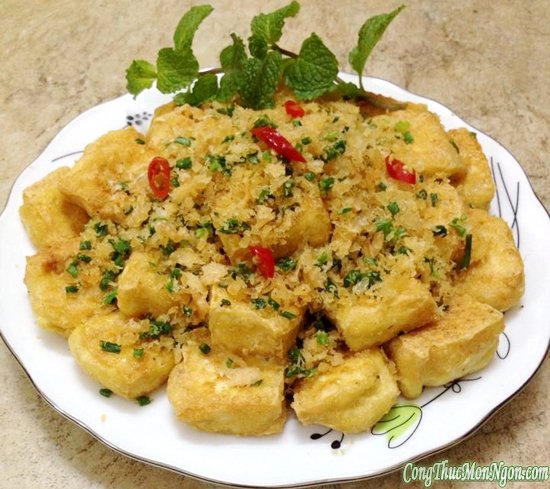 Lạ miệng đậu chiên ruốc tôm