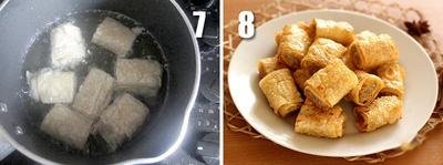 Váng đậu cuộn thịt chiên giòn món mới cho thực đơn cơm tối