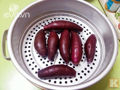 Bánh Trung thu khoai lang tím vừa ngon lại đẹp mắt