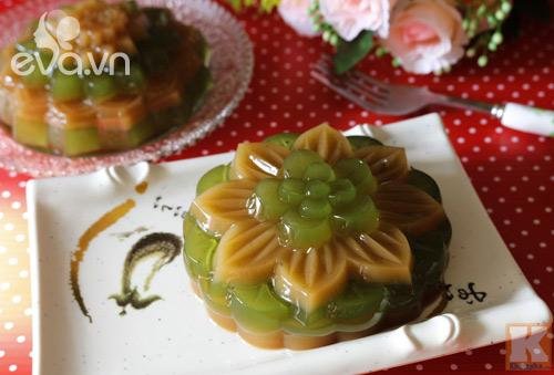 Bánh Trung thu rau câu vị cà trà xanh ăn nhanh kẻo hết!