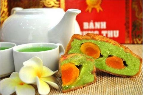Cách làm bánh trung thu nhân đậu xanh, trà xanh ngon tuyệt