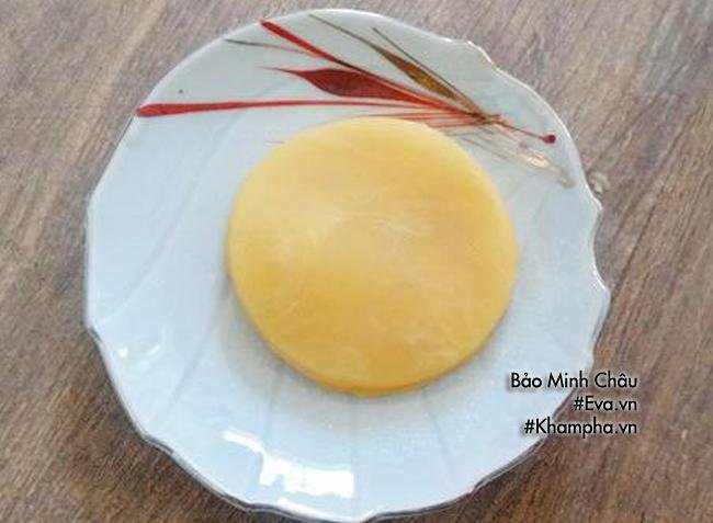 Cách làm bánh trung thu thạch rau câu vị thanh long đỏ nhân đậu xanh