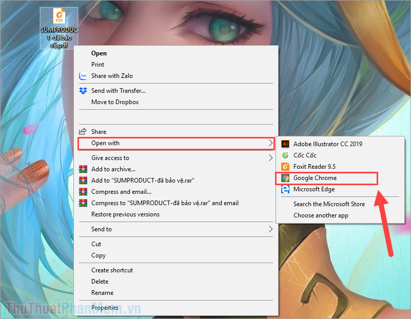 Chọn Google Chrome