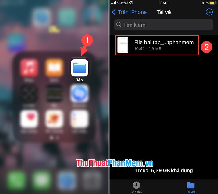 Mở file PDF trên máy
