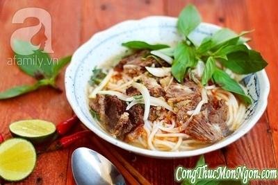 Nấu bún bò Huế chuẩn ngon đúng điệu