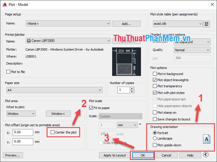Thiết lập thêm các thông tin