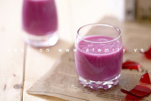 Hướng dẫn cách làm sinh tố khoai lang tím