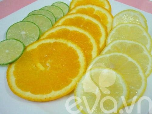 Siro trái cây họ chanh uống thật tuyệt